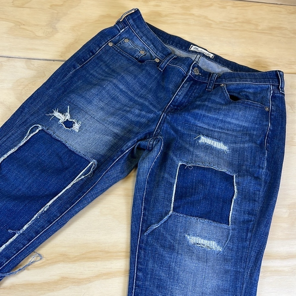 Madewell The Slim Boyjean Patched-Up Edition Size 28 - Picture 6 of 14